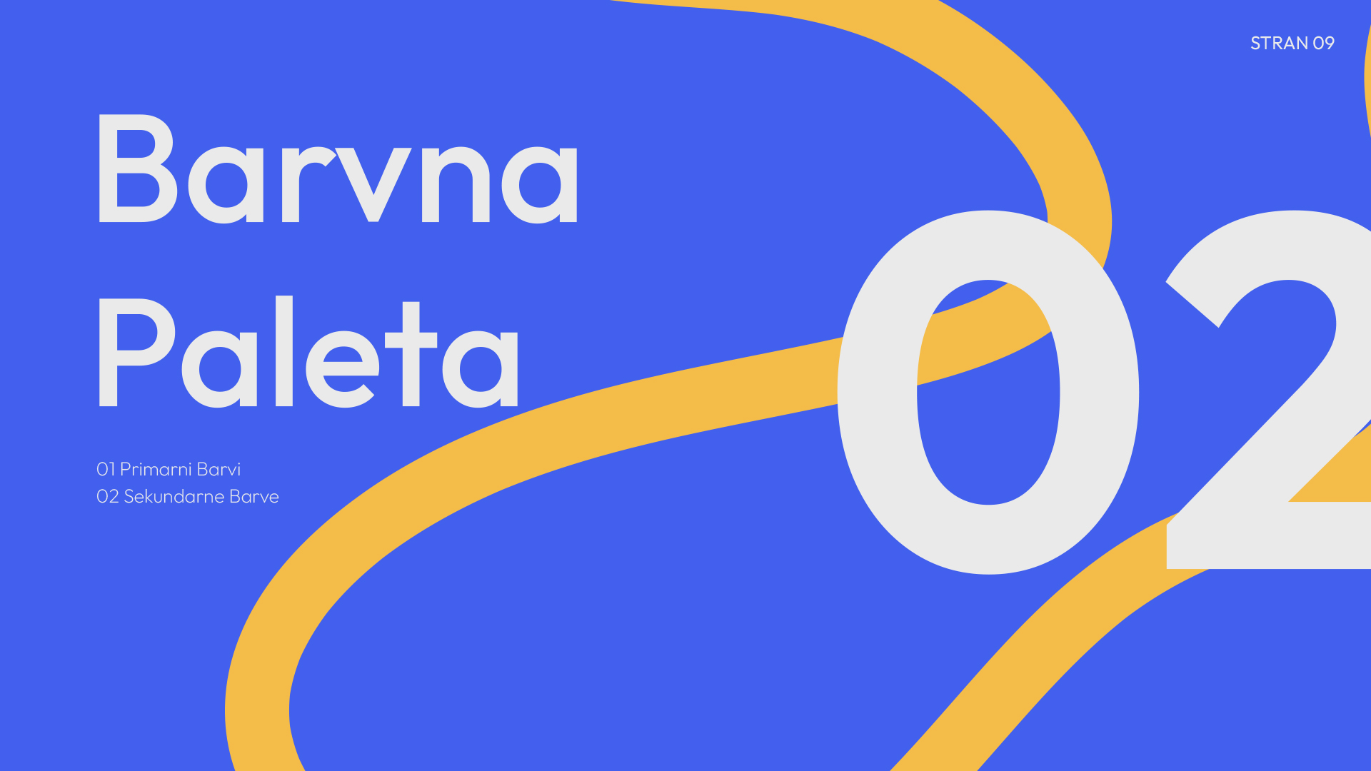 Prikaz strani priročnika celostne grafične podobe.