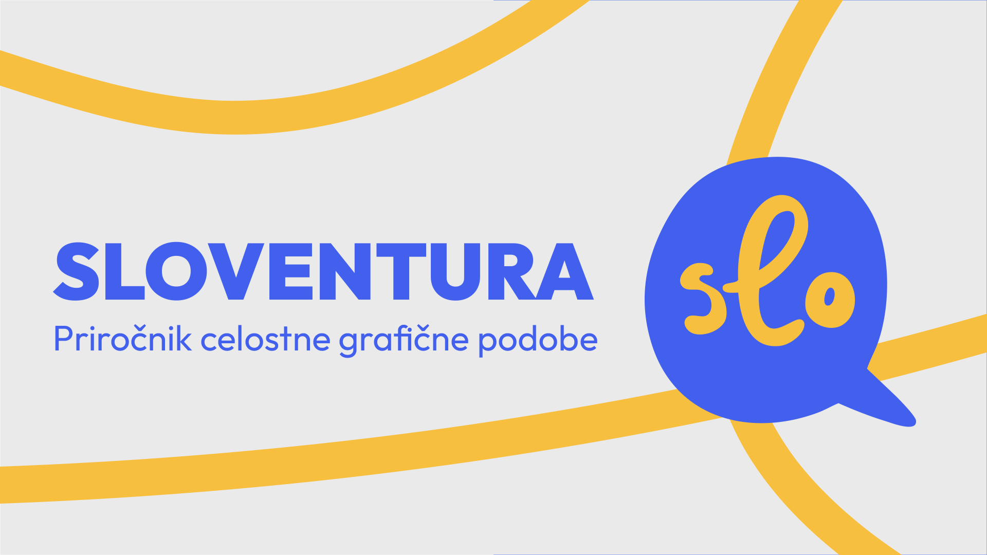 Naslovna stran priročnika celostne grafične podobe
