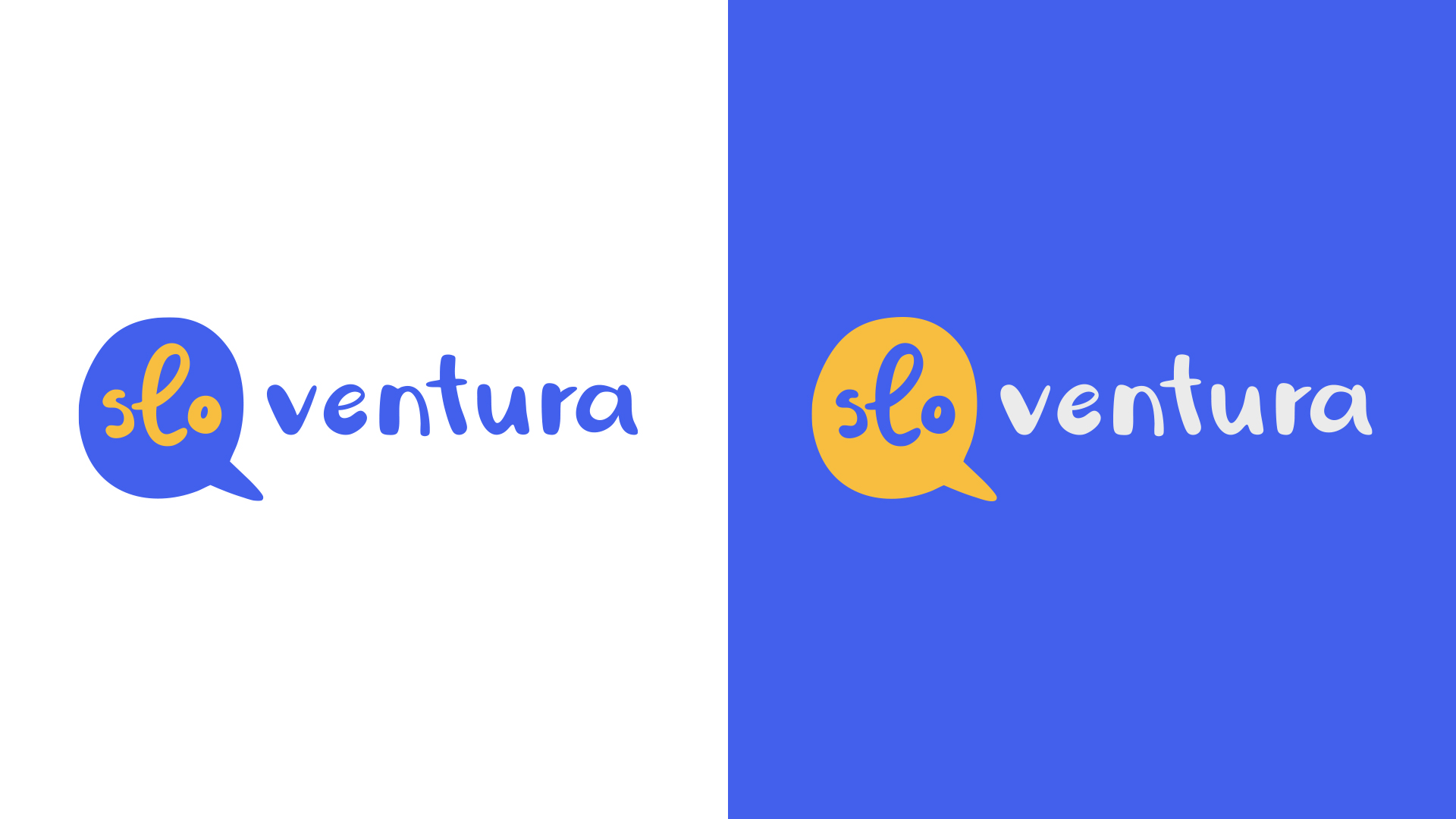 Svetla in temna variacija logotipa Sloventura